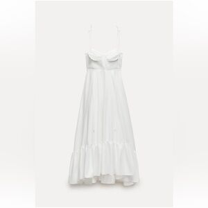 Elegant White Maxi Dress - Zara